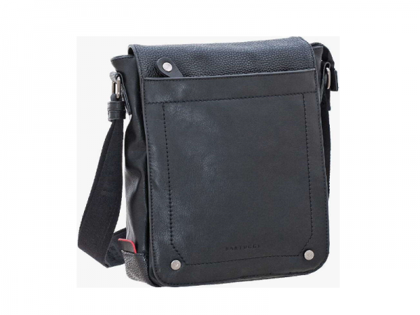 Bartuggi ανδρική τσάντα ταχυδρόμου μαύρη