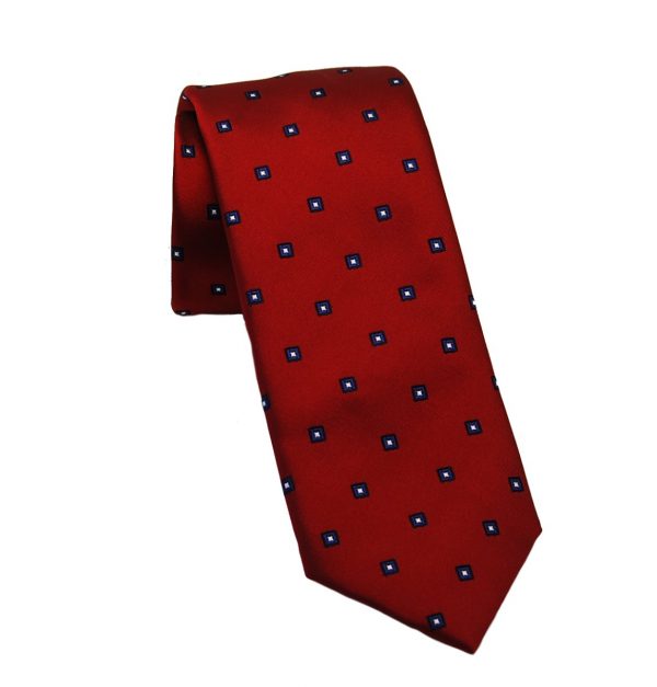 Ανδρική μεταξωτή γραβάτα κόκκινη