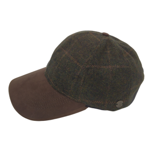 Karfil ανδρικό καπέλο jockey Πράσινο σκούρο καρό-7122552